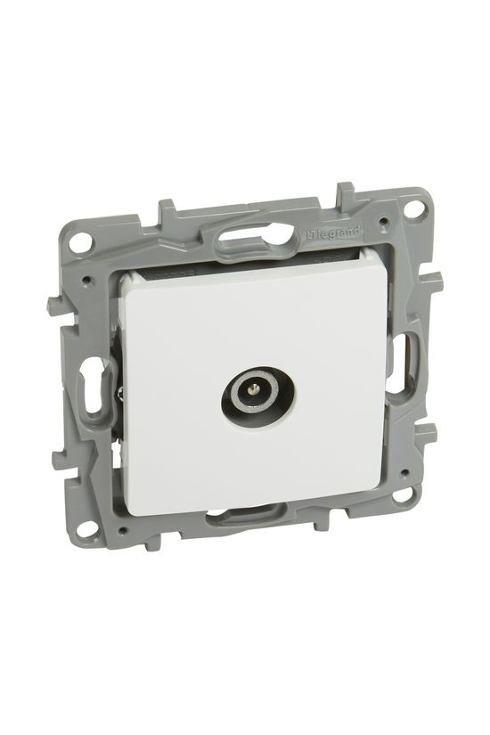 Niloé antenna aljzat TV körmös süllyesztett fehér 1-kimenet MM-végzáró 10dB/860MHz LEGRAND - 764555
