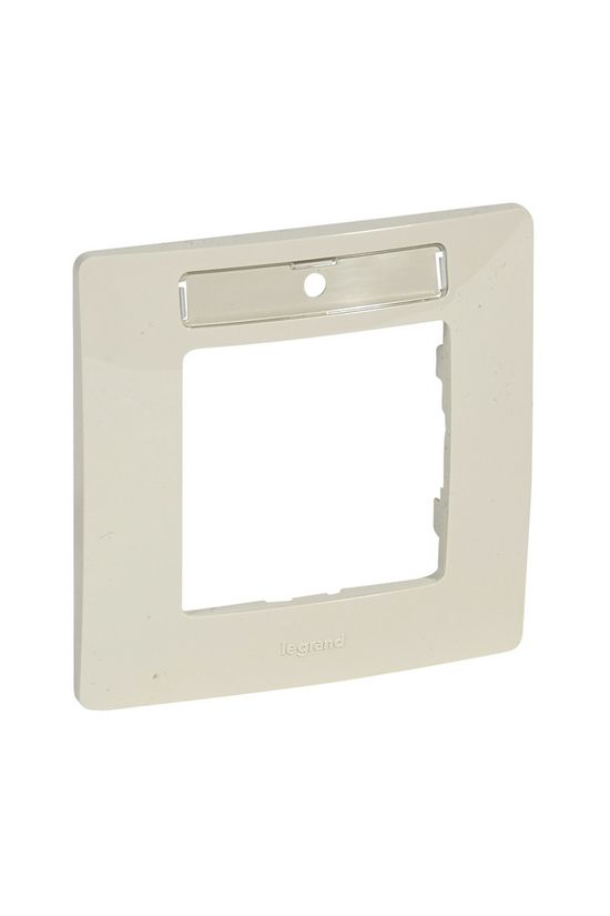 Niloé keret 1-es bézs vízszintes címketartóval műanyag LEGRAND - 665016