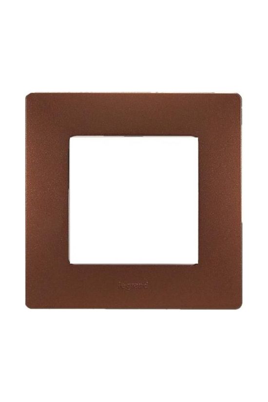Niloé keret 1-es kakaóbarna vízszintes és függőleges műanyag LEGRAND - 397071