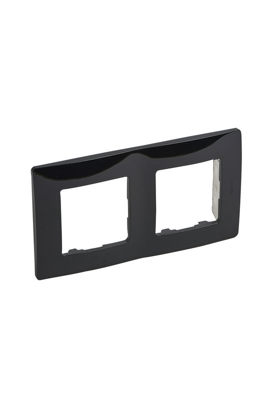 Niloé keret 2-es ónix fekete vízszintes és függőleges műanyag LEGRAND - 397052