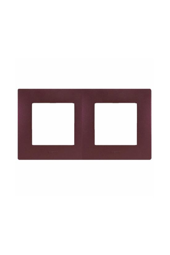 Niloé keret 2-es padlizsánlila vízszintes és függőleges műanyag LEGRAND - 397082