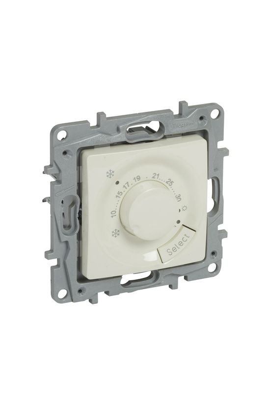 Niloé szobatermosztát analóg központi fedlap 7-30°C 4A 230V süllyesztett bézs LEGRAND - 764687