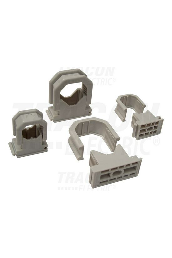 Nyomóbilincs műanyag 10-18mm-átmérő 1-kábel/cső szürke sorolható TRACON - BCSV-3