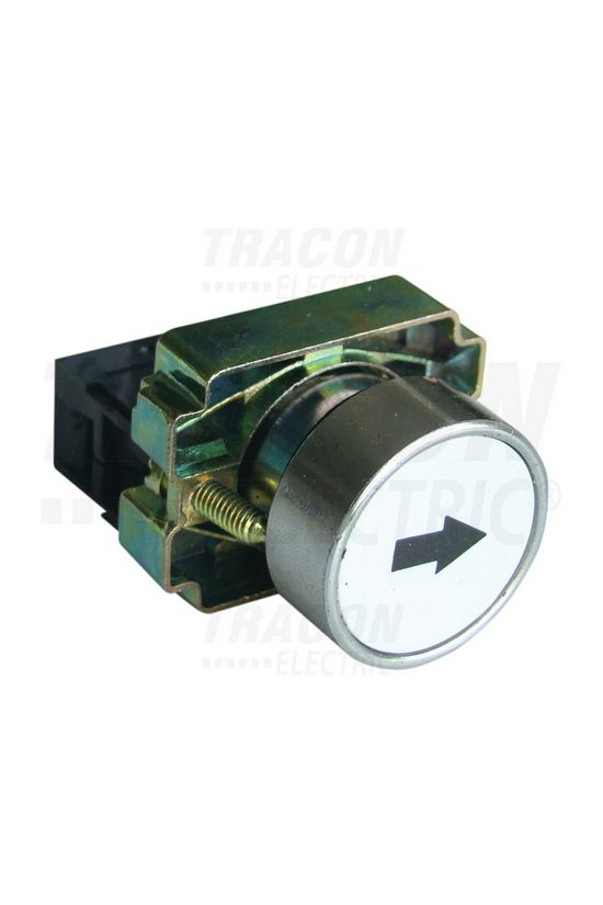 Nyomógomb komplett fém d22 3A 