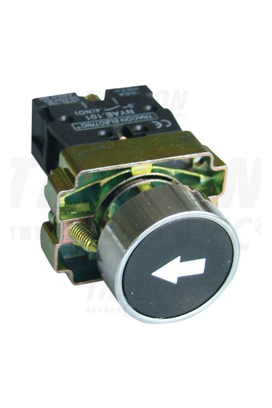 Nyomógomb komplett fém d22 3A 