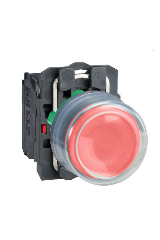 Nyomógomb komplett műa. d22 piros/zöld magas visszaugró 1ny csavaros kerek Harmony XB5 Schneider - XB5AP42