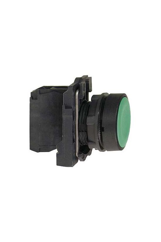 Nyomógomb komplett műa. d22 zöld lapos visszaugró 1z csavaros kerek IP66 Harmony XB5 Schneider - XB5AA31