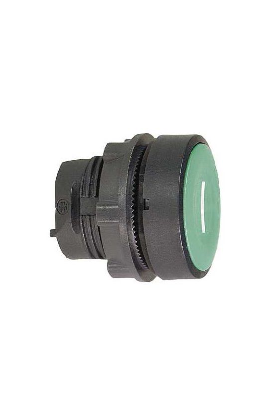 Nyomógombfej műanyag d22 I lapos zöld kerek visszaugró Harmony XB5 Schneider - ZB5AA331