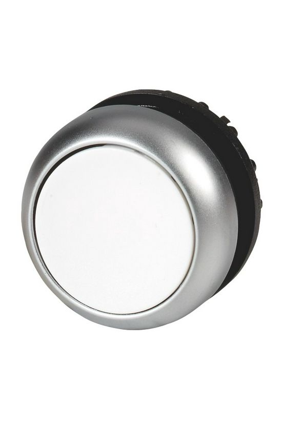 Nyomógombfej műanyag d22 lapos fehér kerek visszaugró M22-D-W EATON - 216592