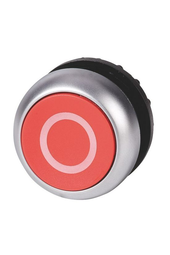 Nyomógombfej műanyag d22 lapos piros kerek visszaugró M22-D-R-X0 EATON - 216605