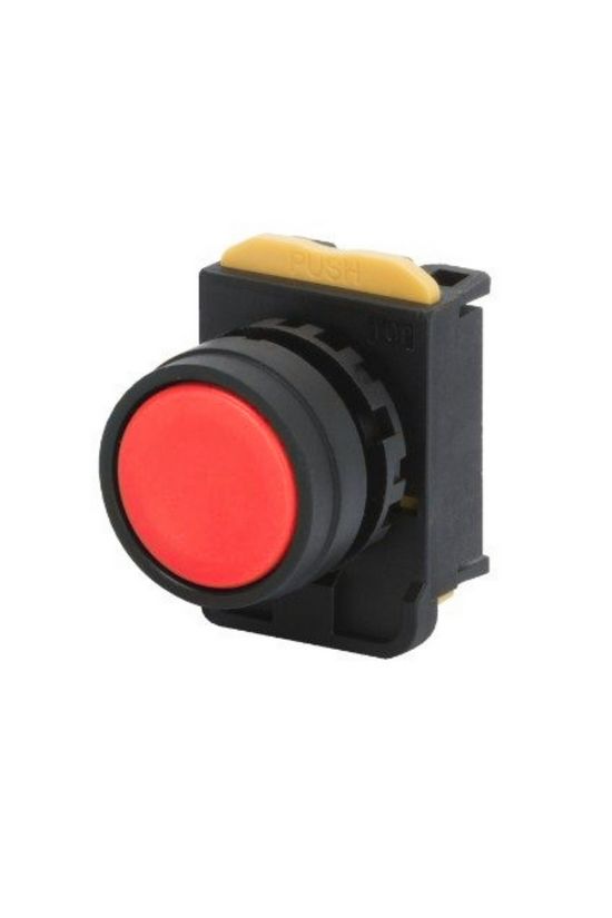 Nyomógombfej műanyag d22 lapos piros visszaugró kerek 74PS GEWISS - GW74304