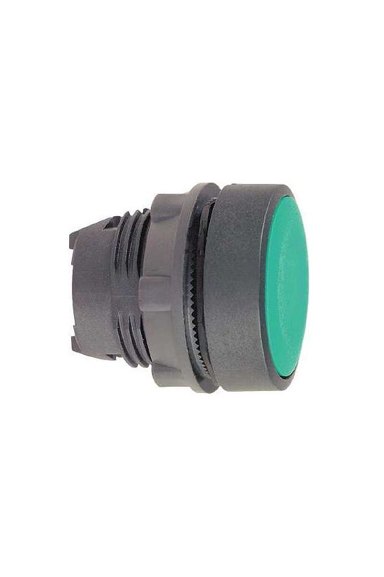 Nyomógombfej műanyag d22 lapos zöld kerek visszaugró Harmony XB5 Schneider - ZB5AA3