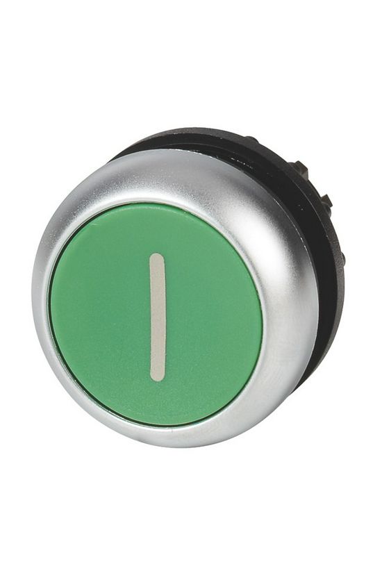 Nyomógombfej műanyag d22 lapos zöld kerek visszaugró M22-D-G-X1 EATON - 216607