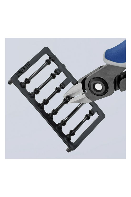 Oldalcsípő fogó precíziós-elektronikai max.d1mm szürke-kék normál 125mm x KNIPEX - 7942125Z