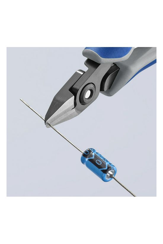 Oldalcsípő fogó precíziós-elektronikai max.d1mm szürke-kék normál 125mm x KNIPEX - 7942125Z