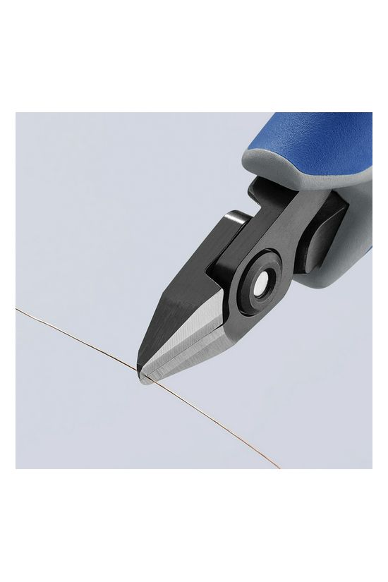 Oldalcsípő fogó precíziós-elektronikai max.d1mm szürke-kék normál 125mm x KNIPEX - 7942125Z