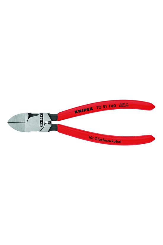 Oldalcsípő fogó üvegszál-kábelhez 63HRC normál 160mm x KNIPEX - 7251160