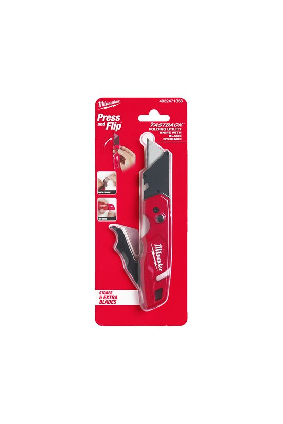 Összecsukható kés pengetartóval egyenes Milwaukee - 4932471358