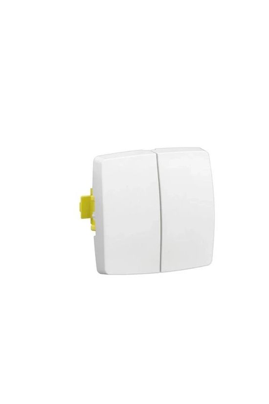 Oteo 105 2x1P csillárkapcsoló keret nélkül betét közp. fedéllel fehér beépített csavaros LEGRAND - 086102L