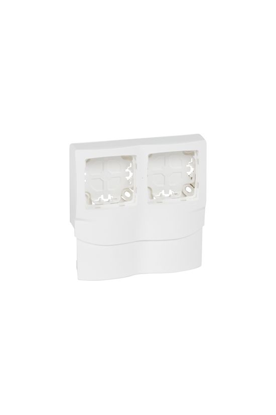 Oteo csatorna-szerelvénykeret 2-egység kezeletlen műanyag fényesfehér DLP mini LEGRAND - 031466