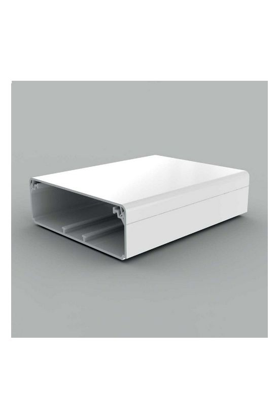 Parapetcsatorna 120mm x 40mm 2000mm kezeletlen műanyag krémfehér fedéllel EKD KOPOS - EKD 120X40_HD