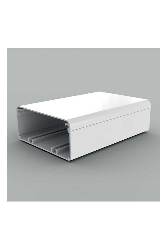 Parapetcsatorna 139mm x 61mm 2000mm kezeletlen műanyag fényesfehér EKE KOPOS - EKE 140X60_HD