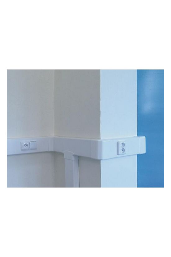 Parapetcsatorna 139mm x 61mm 2000mm kezeletlen műanyag fényesfehér EKE KOPOS - EKE 140X60_HD