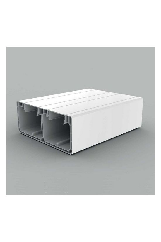 Parapetcsatorna 159mm x 64mm 2000mm kezeletlen műanyag fényesfehér PK KOPOS - PK 160X65 D_HD