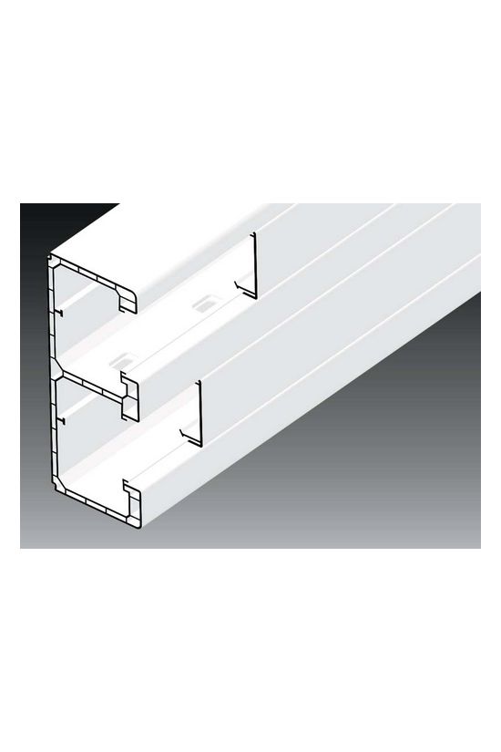 Parapetcsatorna 159mm x 64mm 2000mm kezeletlen műanyag fényesfehér PK KOPOS - PK 160X65 D_HD