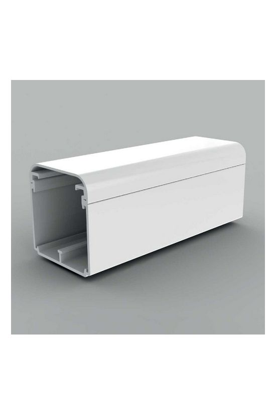 Parapetcsatorna 59mm x 60mm 2000mm kezeletlen műanyag fényesfehér EKE KOPOS - EKE 60X60_HD