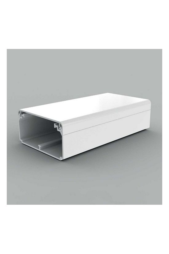 Parapetcsatorna 80mm x 40mm 2000mm kezeletlen műanyag krémfehér fedéllel EKD KOPOS - EKD 80X40_HD