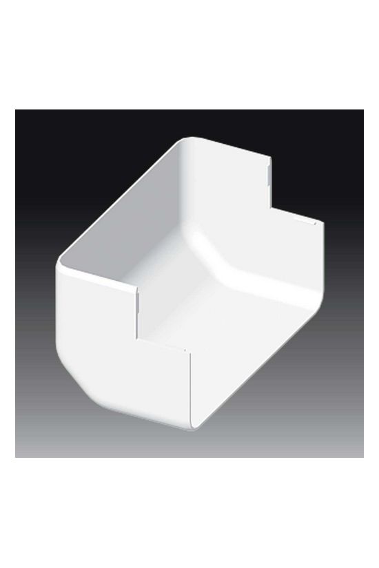 Parapetcsatorna 90°-os külső sarok 180x60-hoz 90° szimmetrikus fényesfehér műanyag PVC EKE KOPOS - 8576_HB