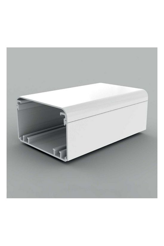 Parapetcsatorna 98mm x 61mm 2000mm kezeletlen műanyag fényesfehér EKE KOPOS - EKE 100X60_HD