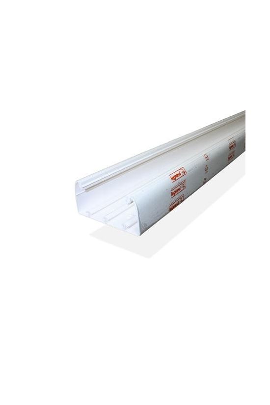 Parapetcsatorna alj 220mm x 65mm 2000mm kezeletlen műanyag fényesfehér DLP LEGRAND - 010459