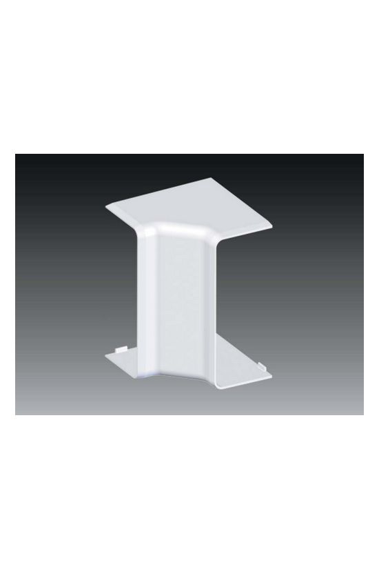 Parapetcsatorna belső sarok 100X40-hez szimmetrikus 90° fényesfehér műanyag PVC EKD KOPOS - 8515_HB