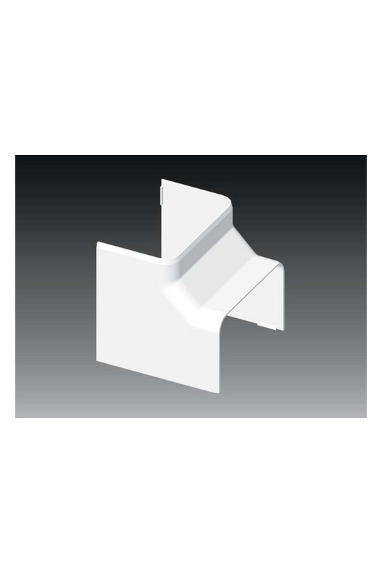 Parapetcsatorna belső sarok 100X60-hoz szimmetrikus 90° fényesfehér műanyag PVC EKE KOPOS - 8555_HB