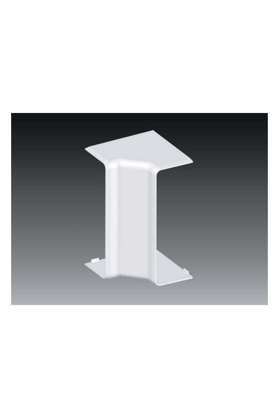 Parapetcsatorna belső sarok 120X40-hez szimmetrikus 90° fényesfehér műanyag PVC EKD KOPOS - 8585_HB