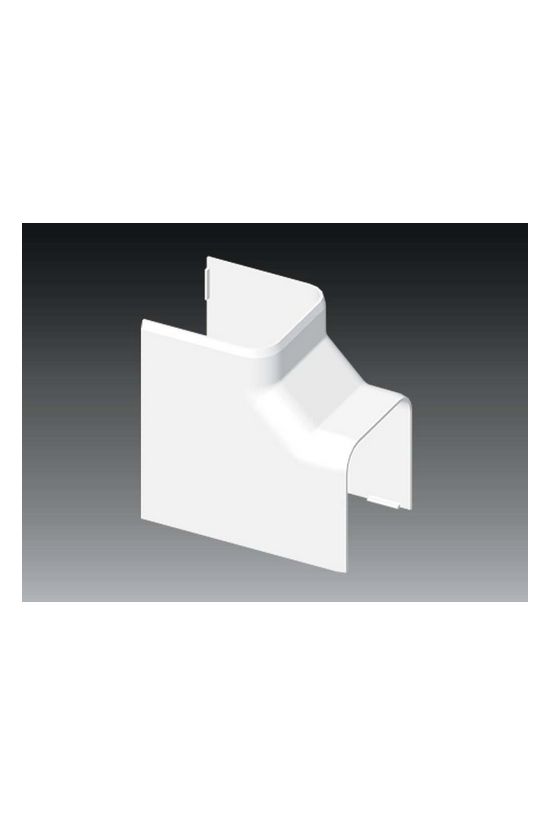 Parapetcsatorna belső sarok 60X60-hoz szimmetrikus 90° fényesfehér műanyag PVC EKE KOPOS - 8545_HB