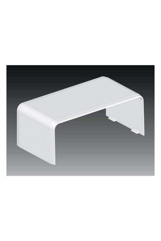 Parapetcsatorna illesztéstakaró 100x40-hez 100mm-sz 40mm-mé műanyag szimmetrikus EKD KOPOS - 8512_HB