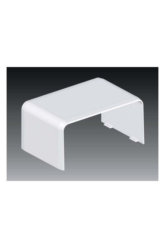 Parapetcsatorna illesztéstakaró 80x40-hez 80mm-sz 40mm-mé műanyag szimmetrikus EKD KOPOS - 8502_HB