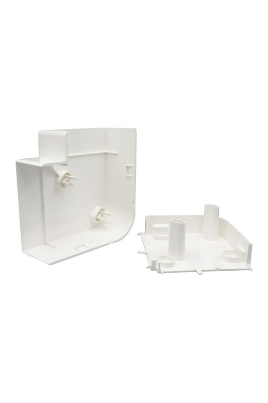 Parapetcsatorna L-idom 100x50-hez emelkedő/süllyedő 90° fényesfehér műanyag DLP-S LEGRAND - 638033