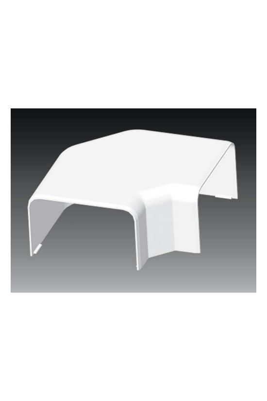 Parapetcsatorna L-idom 100X60-hoz emelkedő/süllyedő 90° fényesfehér PVC műanyag EKE KOPOS - 8553_HB