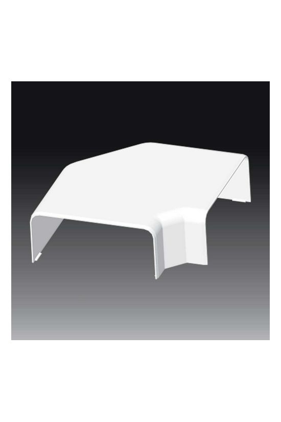 Parapetcsatorna L-idom 140x60-hoz emelkedő/süllyedő 90° fényesfehér PVC műanyag EKE KOPOS - 8563_HB