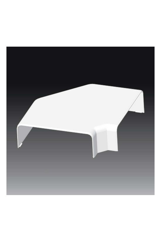 Parapetcsatorna L-idom 180x60-hoz emelkedő/süllyedő 90° fényesfehér PVC műanyag EKE KOPOS - 8573_HB