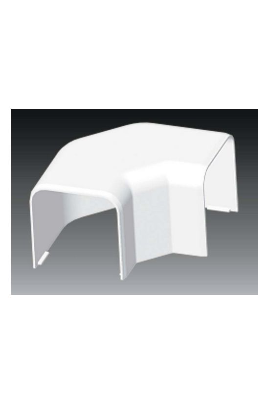 Parapetcsatorna L-idom 60X60-hoz emelkedő/süllyedő 90° fényesfehér PVC műanyag EKE KOPOS - 8543_HB