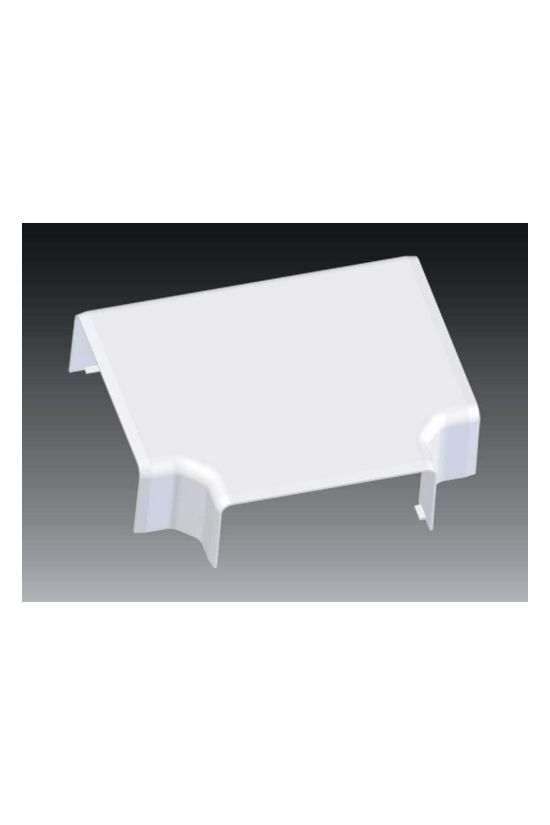 Parapetcsatorna T-idom 100x40-hez 100mmx 40mm 100mm-sz/leágazó műanyag fényesfehér EKD KOPOS - 8514_HB