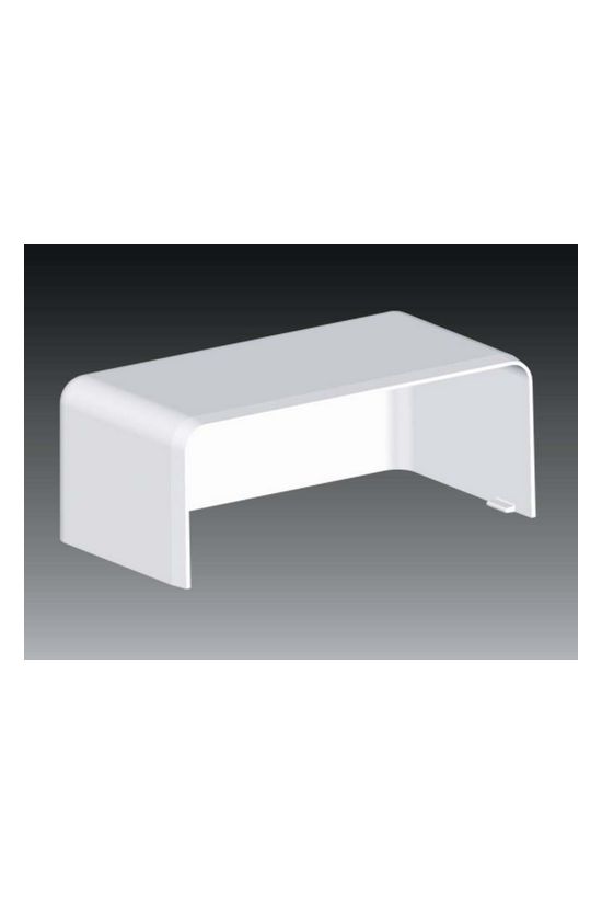 Parapetcsatorna végzáró 100X40-hez szimmetrikus 100mmx 40mm műanyag fényesfehér EKD KOPOS - 8511_HB