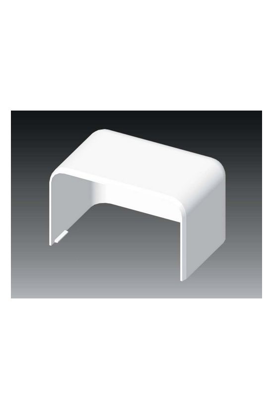 Parapetcsatorna végzáró 100X60-hoz szimmetrikus 100mmx 60mm műanyag fényesfehér EKE KOPOS - 8551_HB