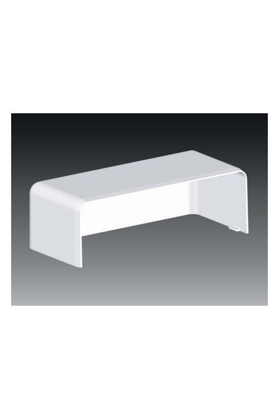 Parapetcsatorna végzáró 120X40-hez szimmetrikus 120mmx 40mm műanyag fényesfehér EKD KOPOS - 8581_HB