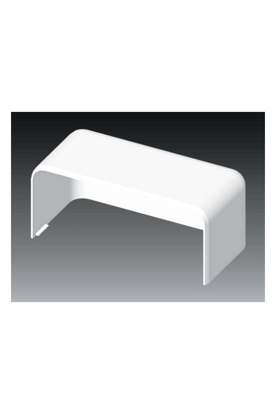 Parapetcsatorna végzáró 140X60-hoz szimmetrikus 140mmx 60mm műanyag fényesfehér EKE KOPOS - 8561_HB
